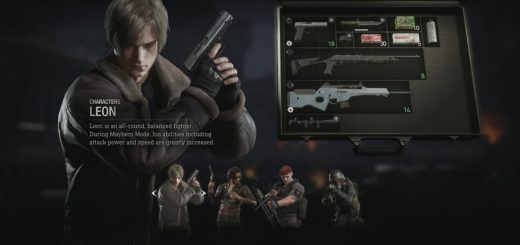 Image showing the Leon character in the Resident Evil 4 Remake Mercenaries game mode.