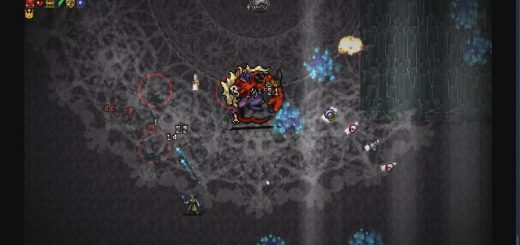 Vampire Survivors Je Ne Viv boss fight.