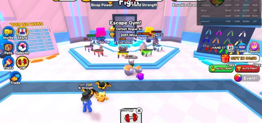 Gym Bosses in Arm Wrestle Simulator.