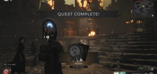 Player receiving the Shadeskin Trait for completing The Burning Event in the Butcher's Quarter.