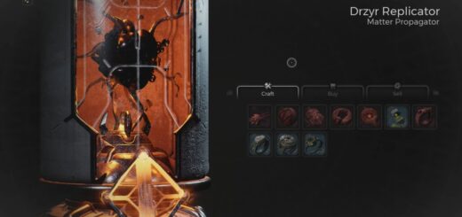 Remnant 2 Dryzr Replicator craftable items.