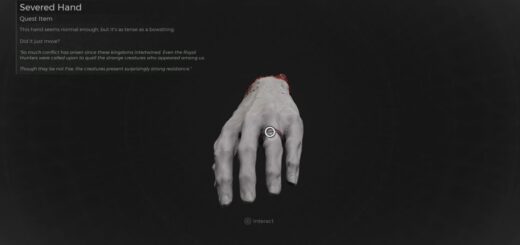 Remnant 2 Severed Hand reward.