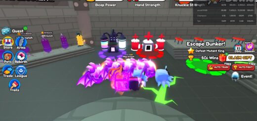 The location of the Mutate and Cure Machines in the Mutant Bunker in Arm Wrestle Simulator.
