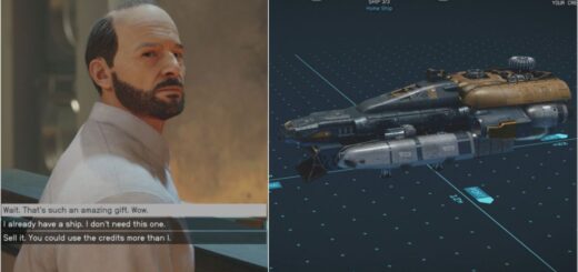 Image showing the ship reward from your father in Starfield.