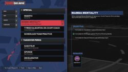 Image showing the Mamba Mentality quest objectives in NBA 2K24.