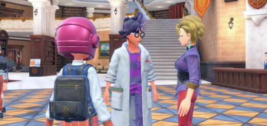 A screenshot from the starting cutscene in Pokemon Scarlet and Pokemon Violet Teal Mask.