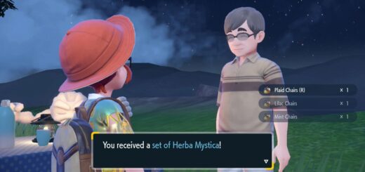 Image showing the Chair Maker reward for making all the chairs in Pokemon Scarlet and Pokemon Violet's The Teal Mask DLC.