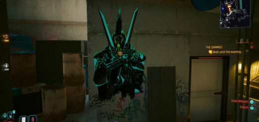 The King of Swords Tarot Card in Cyberpunk 2077.