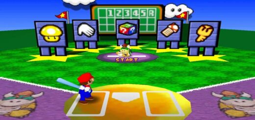 Mario Party 3 screenshot showing the Hey, Batter, Batter mini-game.