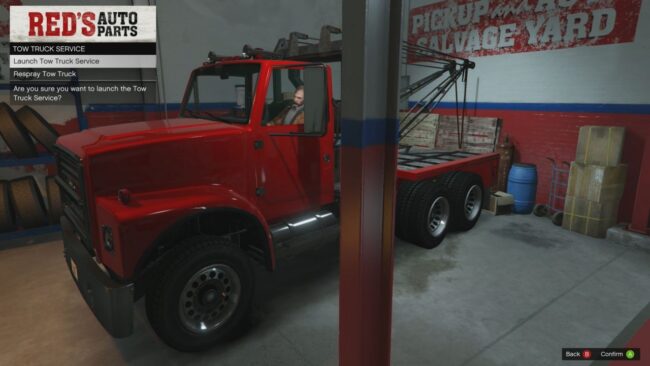 Tow Truck Service mission launch.