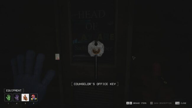The Counselor's Office Key item in Poppy Playtime Chapter 3.