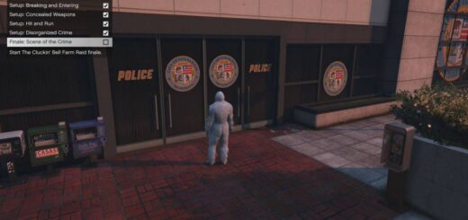 List of GTA Online Cluckin' Bell Farm Raid Heist Setups and Finale missions shown in-game.
