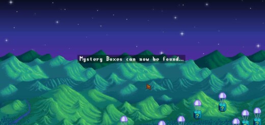 Mystery Box delivery cutscene in Stardew Valley.