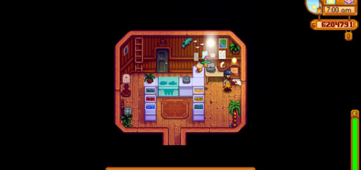 The Bobber Styles Machine in Willy's Fish Shop in Stardew Valley.