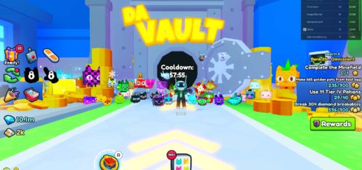 Entrance to Da Vault in Pet Simulator 99.