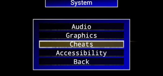 Cheats on the menu screen of Nightmare Karts.