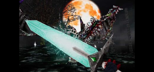 The Moonlight Greatsword in Nightmare Kart.