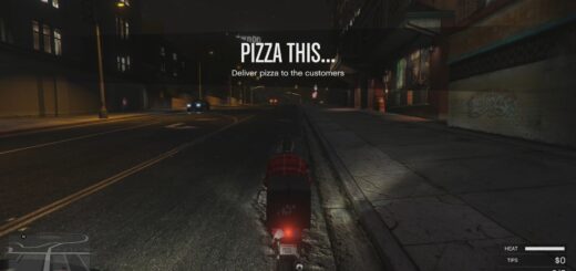 Pizza This... delivery activity start screen in GTA Online.