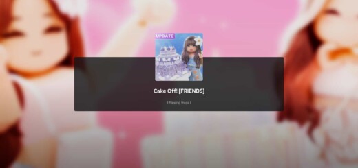 Artwork for Cake Off Roblox featuring colorful cakes and bakery-themed decorations.