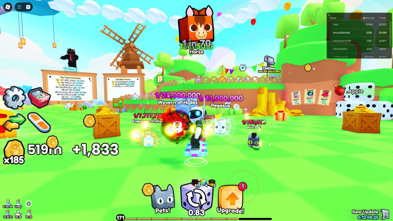 Pets Go Updates Logs List Hold to Reset