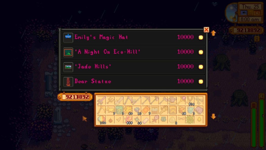 Stardew Valley Lost Item Shop Explained Hold To Reset