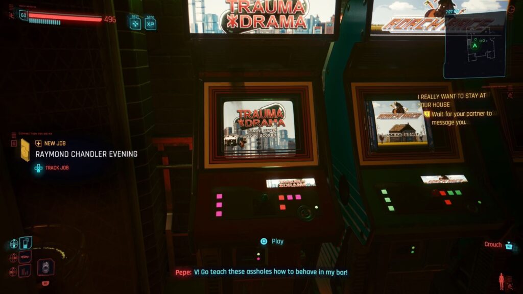 A Trauma Drama arcade cabinet. 