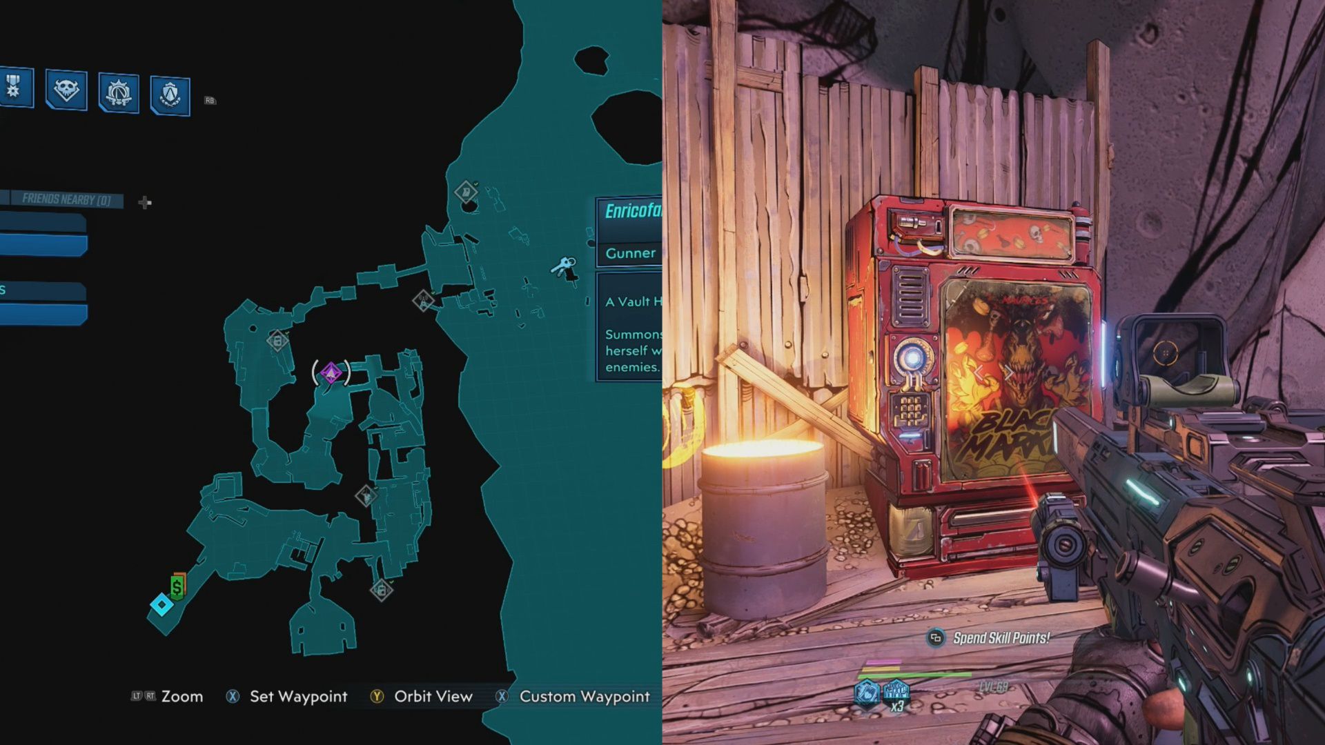 Location of Maurice Black Market for the week of October 30-November 6.