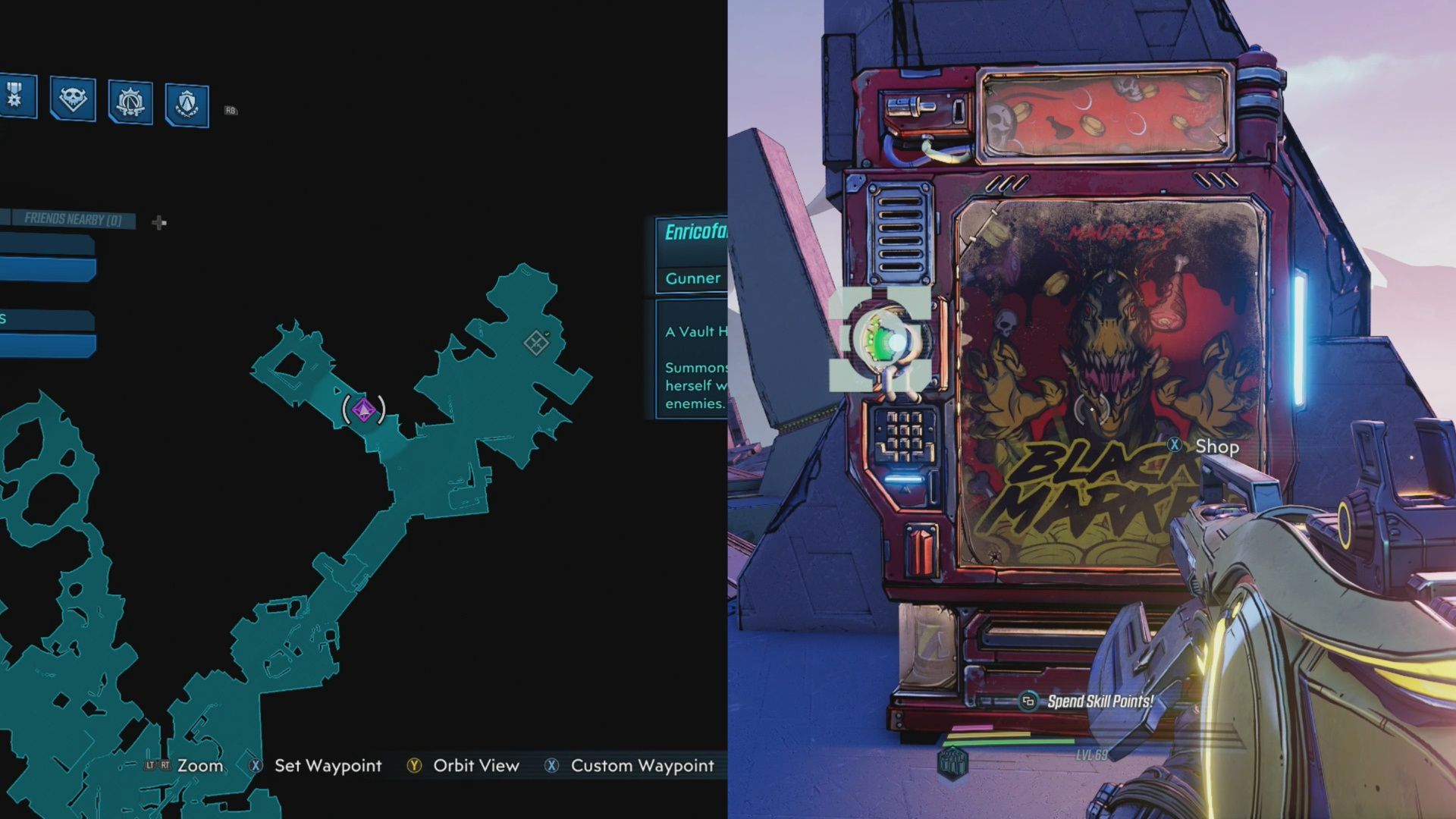 Location of Maurice Black Market for the week of December 4-11.