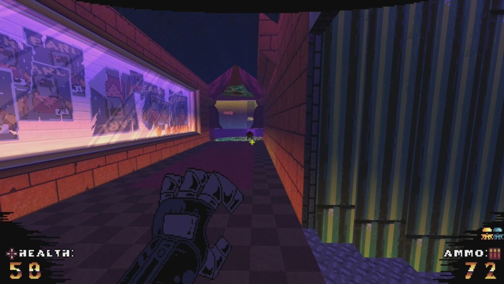 Image showing the hallway leading to the dance floor where EARL is waiting.