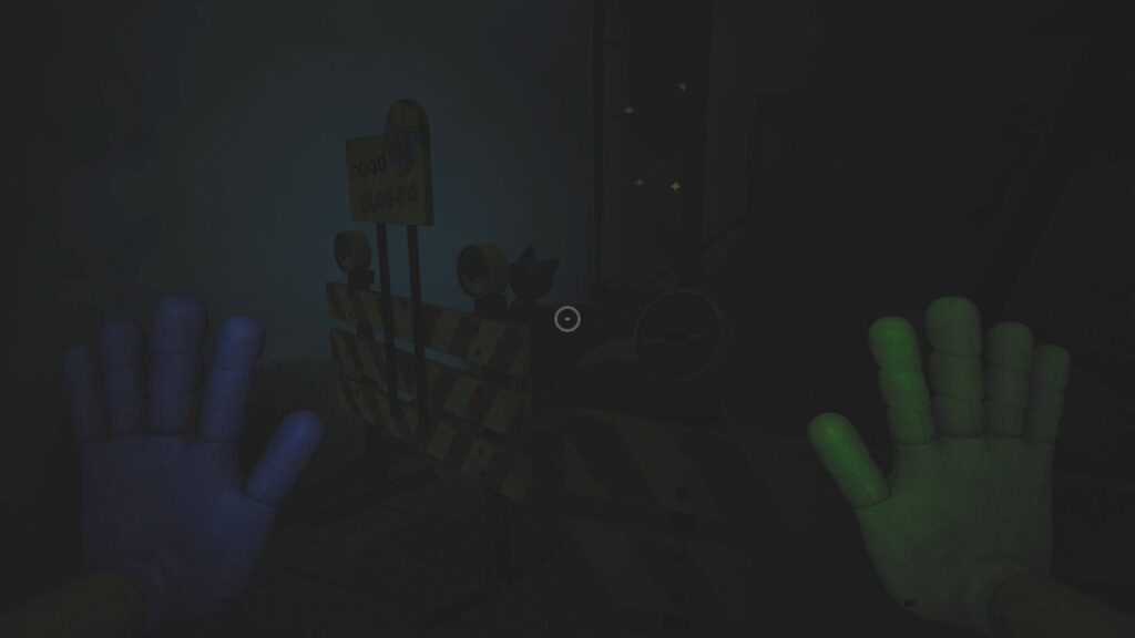 CatNap plushie & radio behind some barriers in Chapter 3.