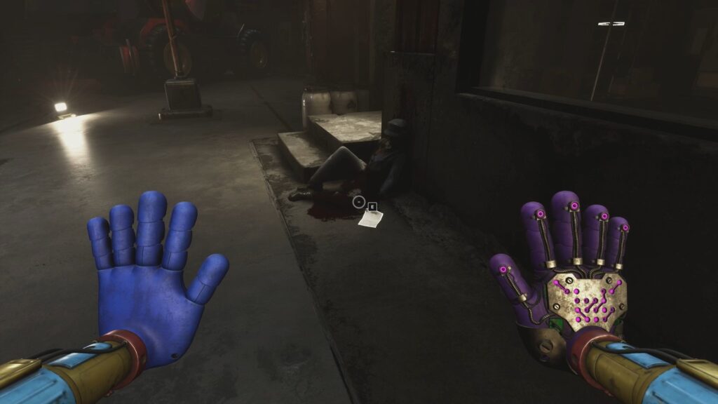 Riley Journal: Entry #5 is next to a dead body by the train power room.