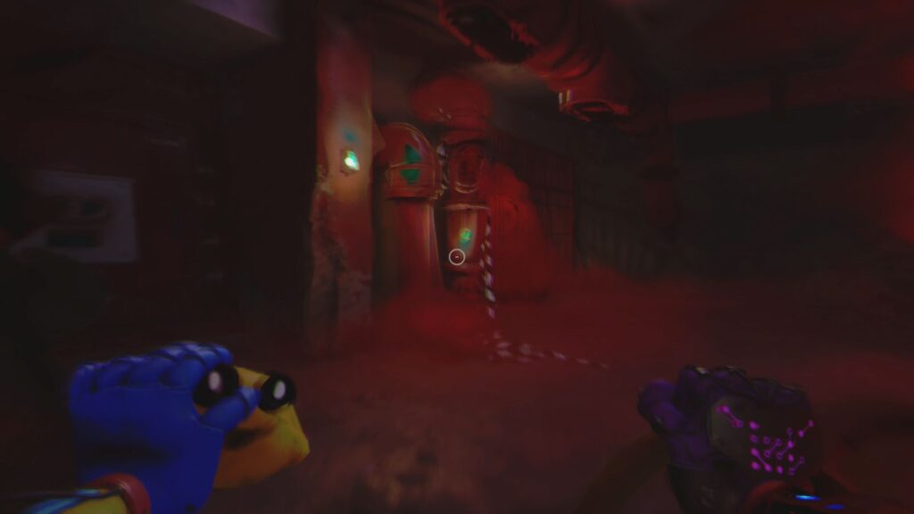 Red Pipe you can place the handle on to turn off the Red Gas in the prison. 