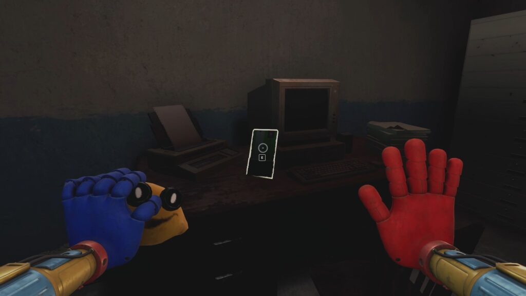 The Green Keycard in the Archives Room.