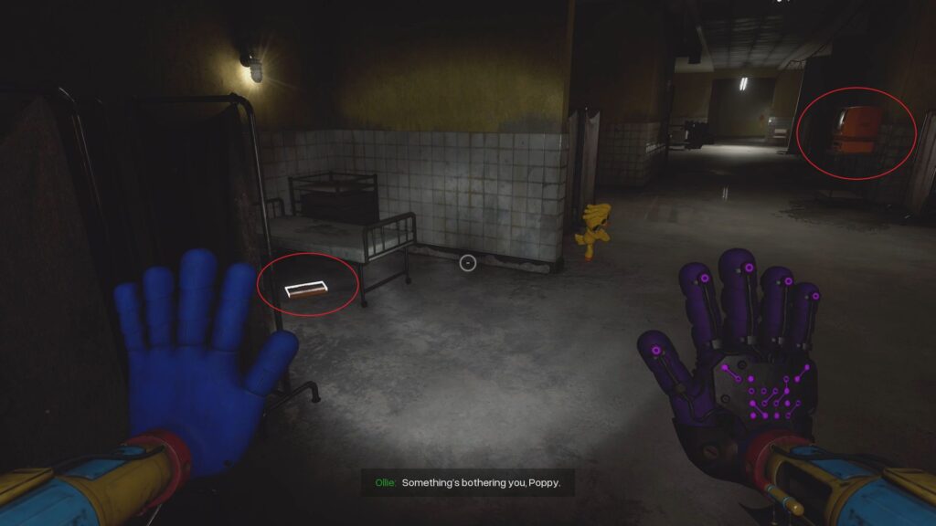 The Orange VHS Tape and VCR in the Infirmary in Safe Haven.