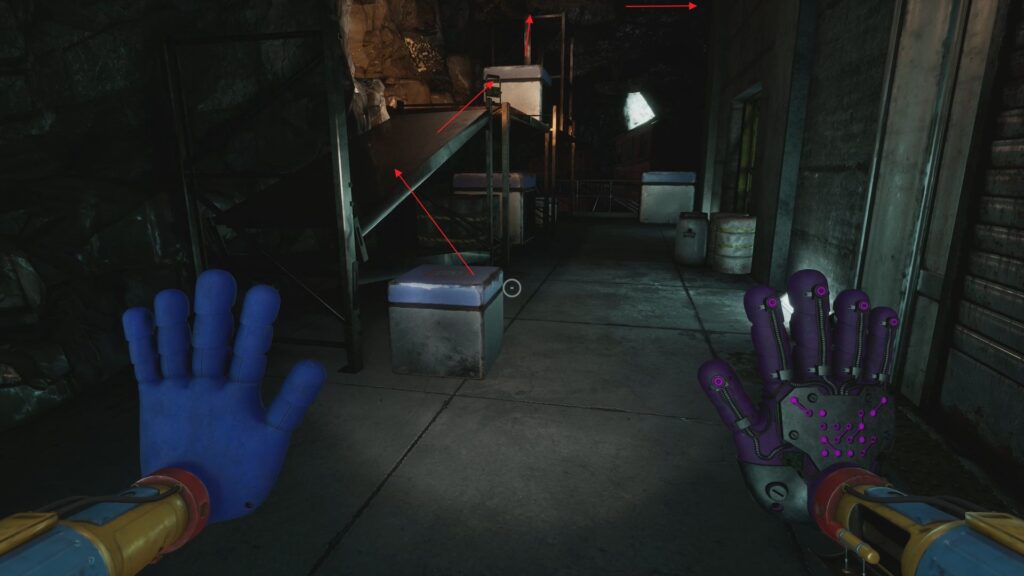 Path to follow to do the Cave platforming section. 