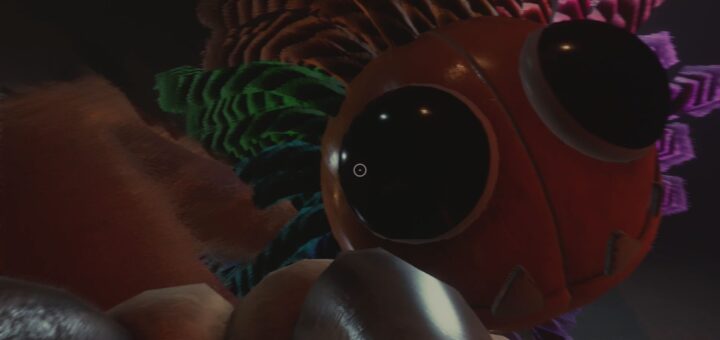 Yarnaby attacking the player in Poppy Playtime Chapter 4.