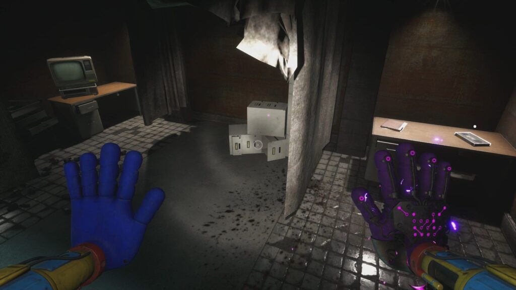 The Black VHS Tape 2 and Black VCR in Sawyer's Office.