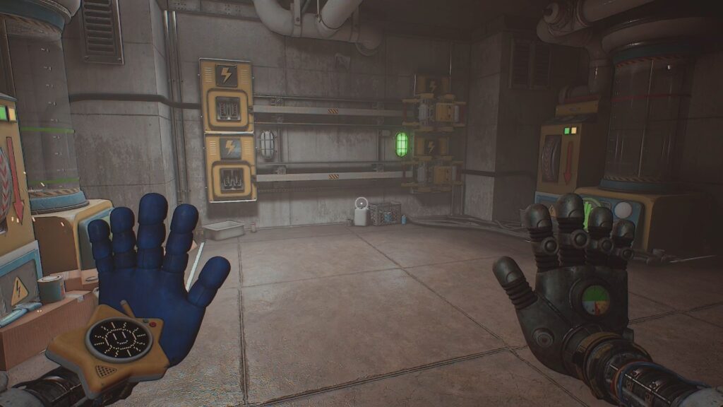 The pressure tank puzzle by the elevator. 