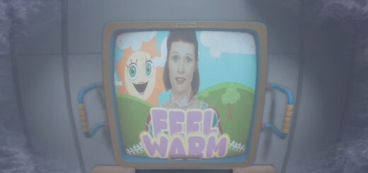 Ms. Gracie on the TV during the Testing section of Poppy Playtime Chapter 5.