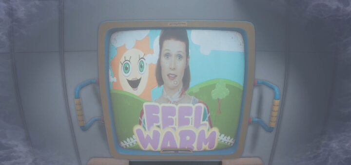 Ms. Gracie on the TV during the Testing section of Poppy Playtime Chapter 5.