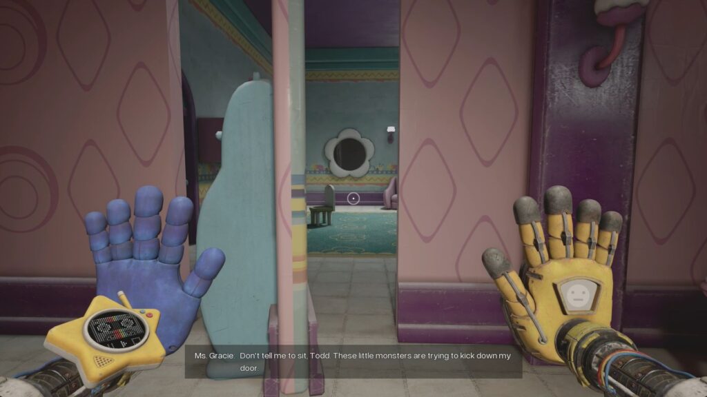 Hole in Hidden Room of The Dollhouse.