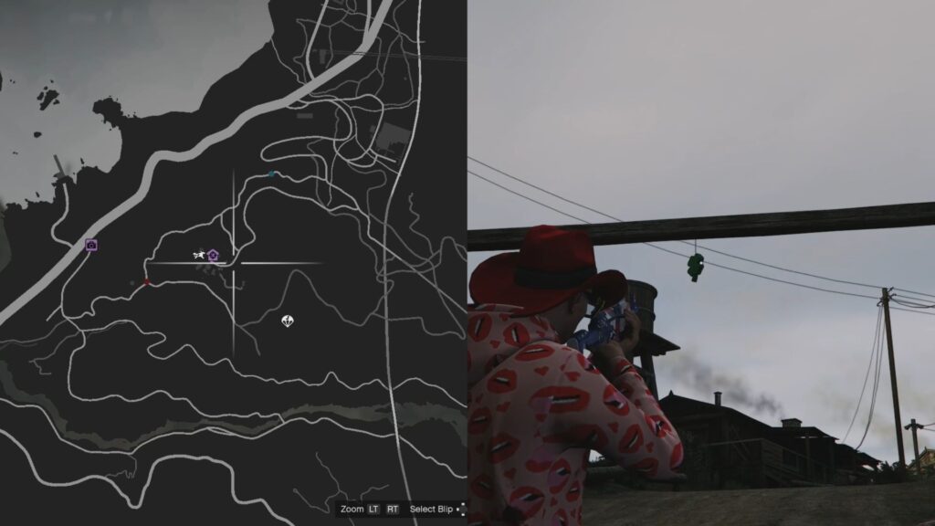 The Lucky Clover above the entrance to the Cultist Camp.