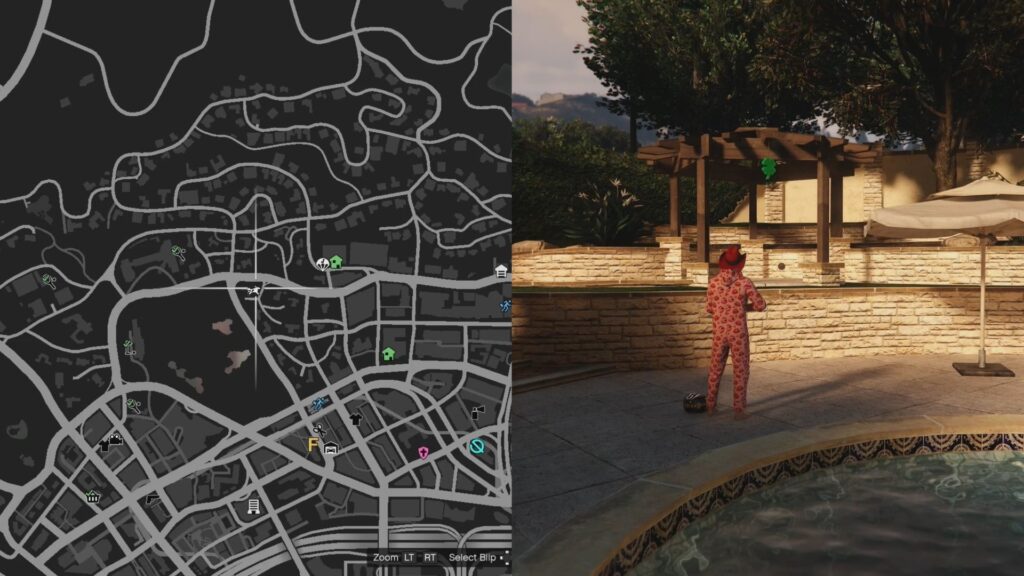 The Lucky Clover on gazebo in Rockford Hills.