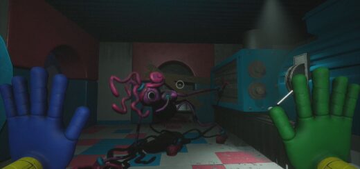 Mommy Long Legs going into the grinder in Poppy Playtime Chapter 2.