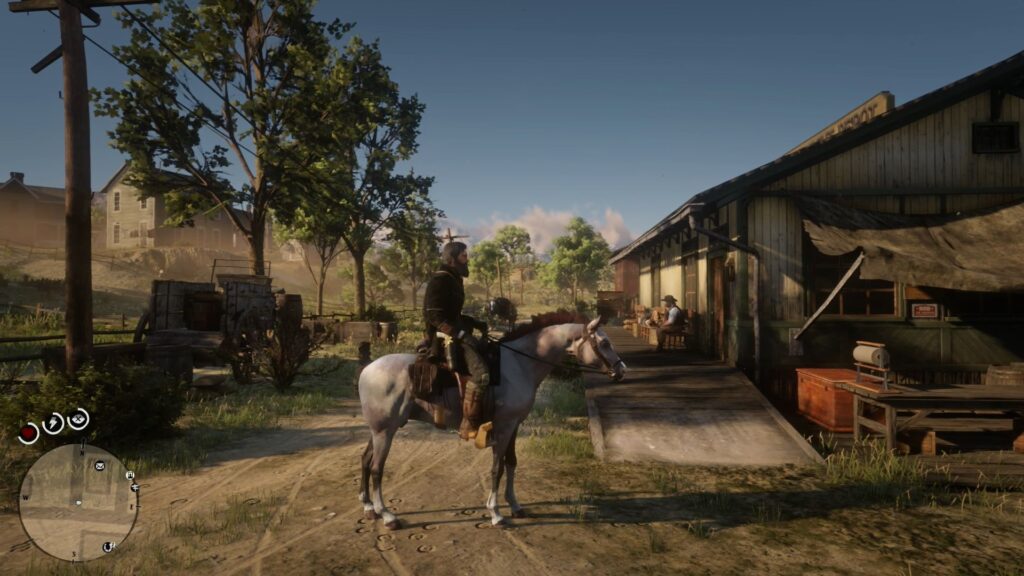John Marston on the Rose Grey Bay Arabian in Red Dead Redemption 2.