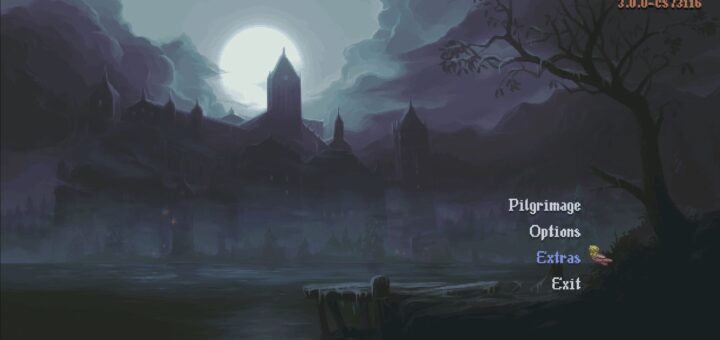 Castle in the Mist Main Menu background in Blasphemous 2.