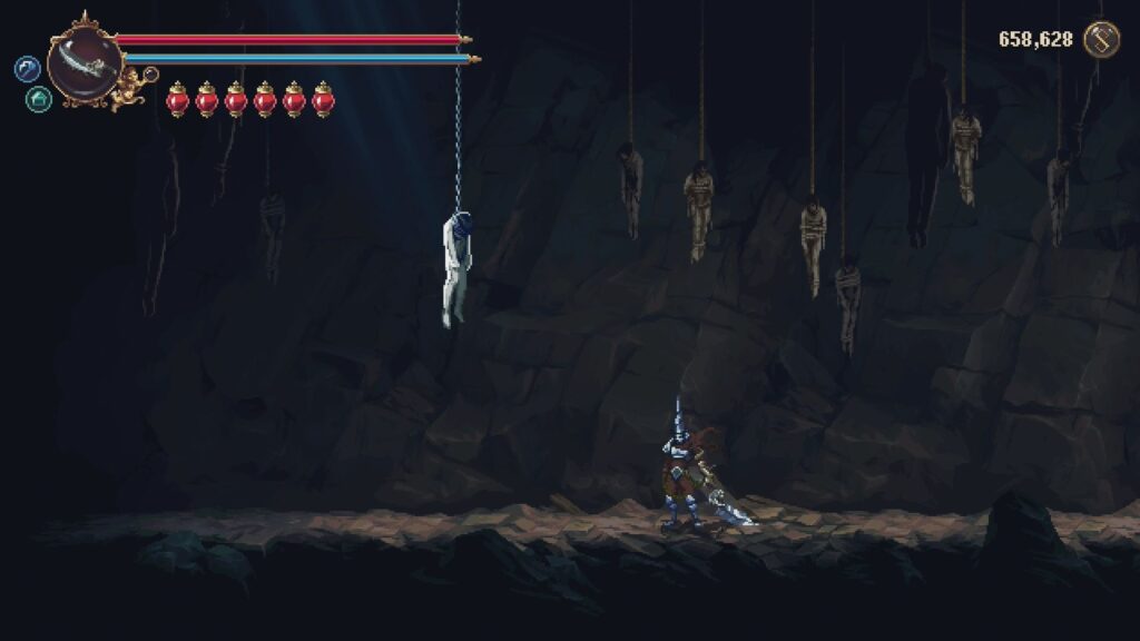 Hanging body in the Embrujo unlock room.