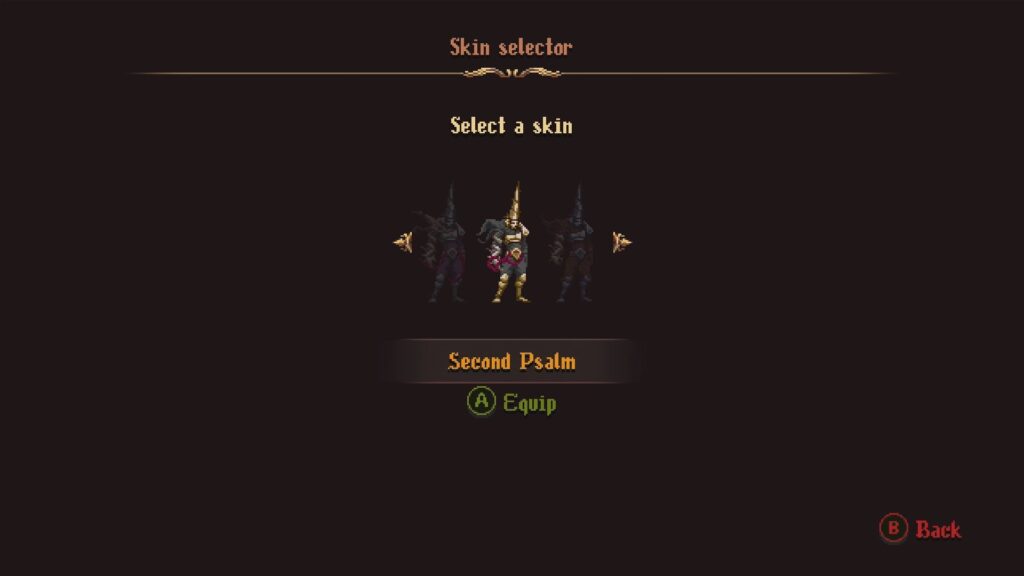 Second Psalm equipped on the Penitent One in Blasphemous 2.