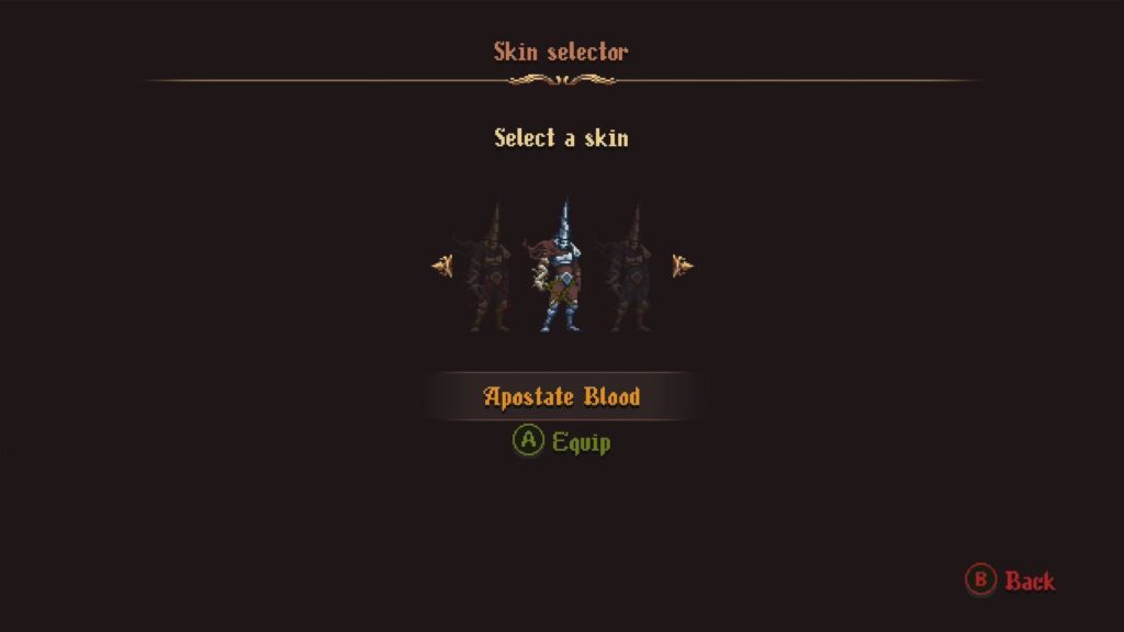Apostate Blood equipped on the Penitent One in Blasphemous 2.