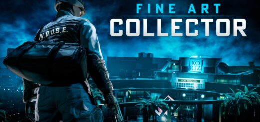 Fine Art Collector art with a guy in a NOOSE outfit in GTA Online.